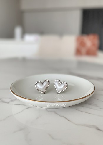 White Love Model Küpe - Görsel 2