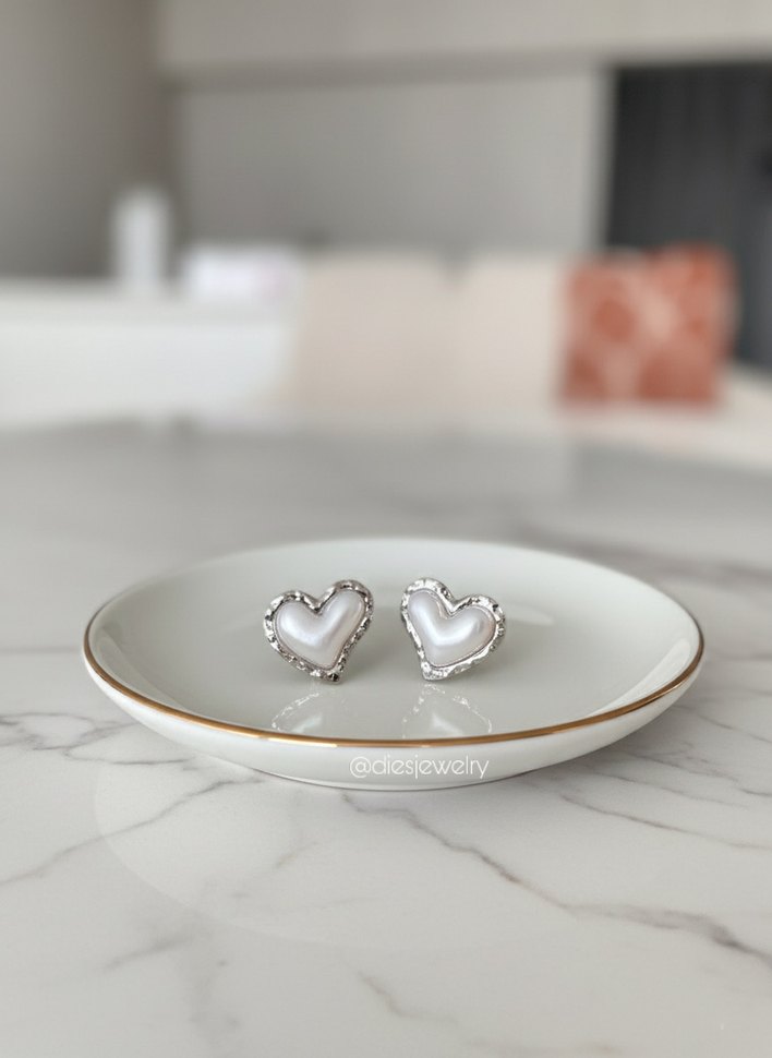 White Love Model Küpe - Görsel 2