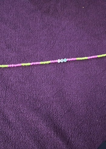 Renkli Boncuklu kolye - Görsel 3