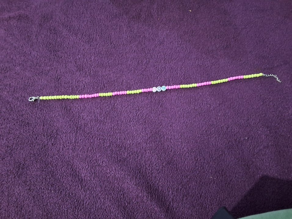 Renkli Boncuklu kolye - Görsel 3
