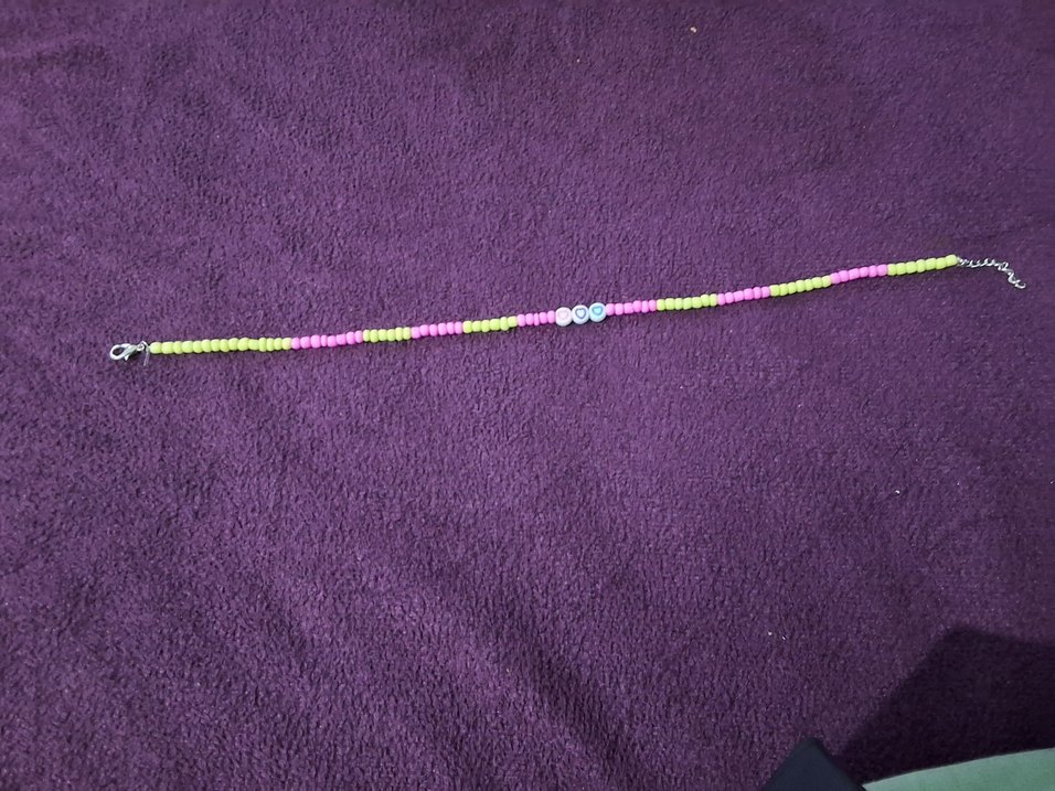 Renkli Boncuklu kolye - Görsel 2