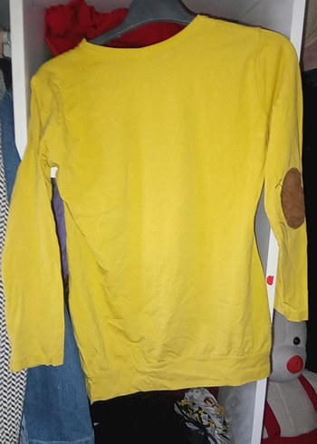 Sarı Baskılı Hamile Uzun Kollu Tişört - Görsel 4