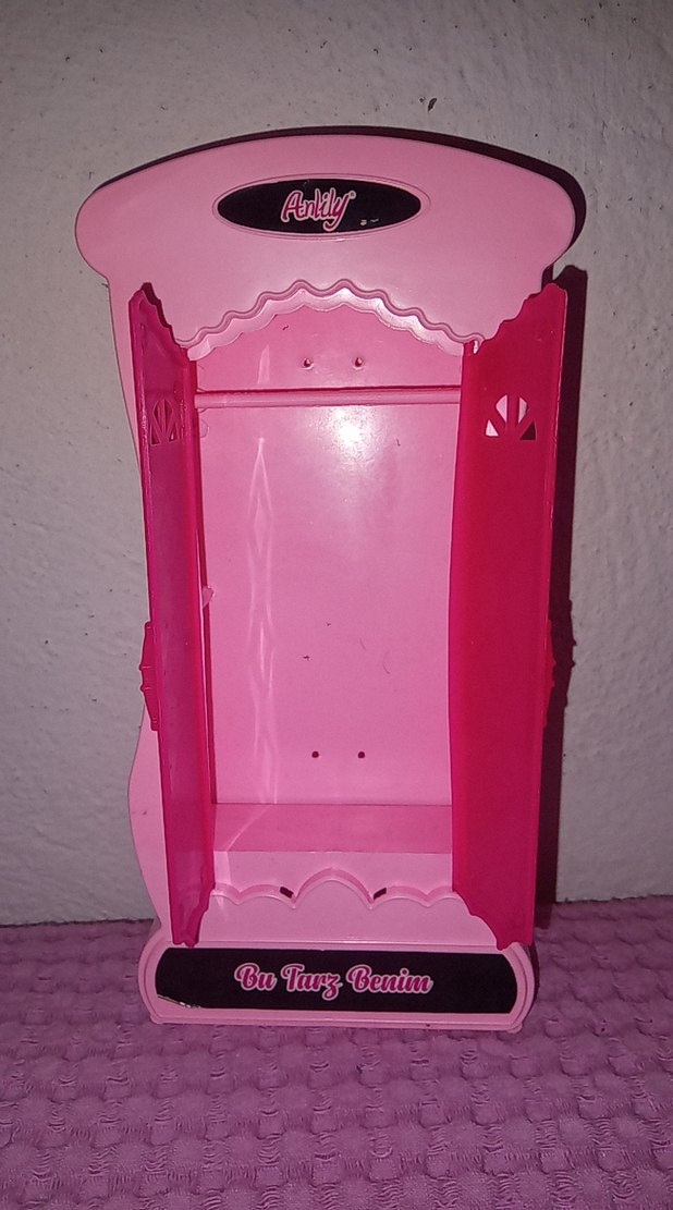 Pastel Pembe Çocuk Dolabı Oyuncak - Görsel 2