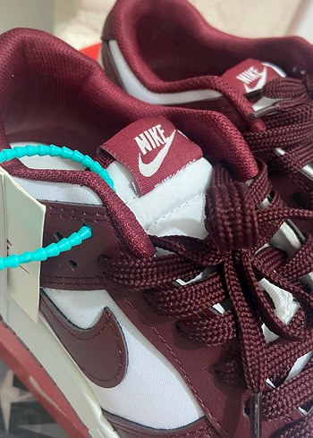 Bordo Nike Dunk Low Bağcıklı Spor Ayakkabı ( replika ) - Görsel 3