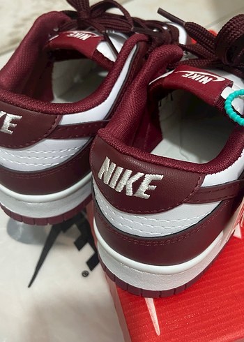 Bordo Nike Dunk Low Bağcıklı Spor Ayakkabı ( replika ) - Görsel 5