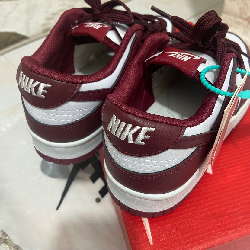 Bordo Nike Dunk Low Bağcıklı Spor Ayakkabı ( replika ) - Görsel 5