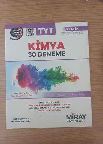 TYT Kimya 30 Deneme Sınavı Kitabı