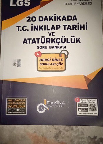 20 Dakikada T.C. İnkılap Tarihi ve Atatürkçülük Soru Bankası