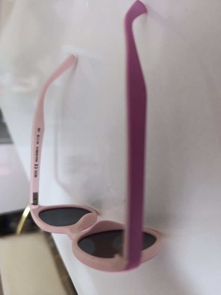 Pembe Parlak Minimalist Kiz çocuk Güneş Gözlüğü - Görsel 2