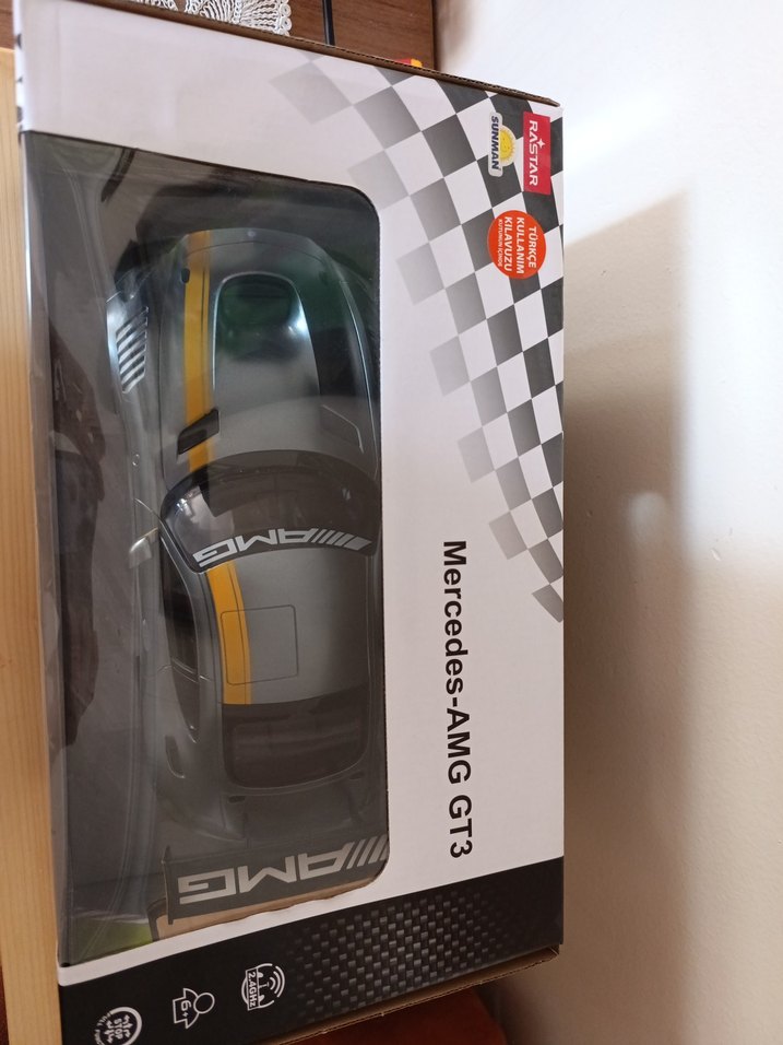 rastar Gri Mercedes-AMG GT3 Oyuncak Araba - Görsel 3
