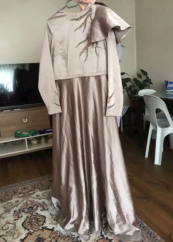 Kahverengi İşlemeli Parlak Broş - Görsel 2