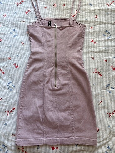 H&M lila kot elbise
