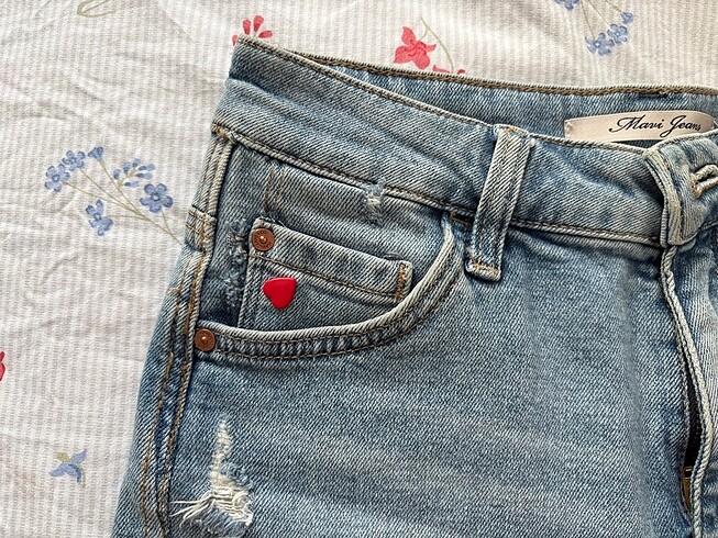 diğer Beden Mavi jeans mini şort