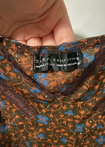 Dantel Detaylı V Yaka Kahverengi Bohem Elbise - Görsel 2