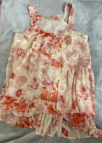 Pembe Çiçekli Fırfırlı Bluz - Görsel 2