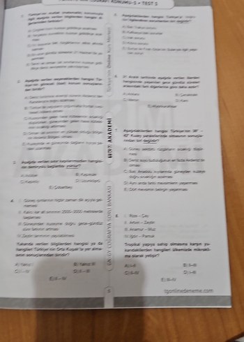 KPSS 2024 Coğrafya Çözümlü Soru Bankası - Görsel 5