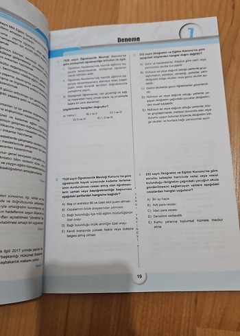 Özgür Özkinik MEB ALES Anayasa ve Mevzuat 38 Deneme - Görsel 5