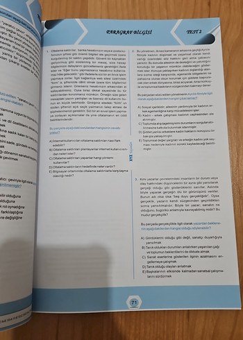 Paragraf Konu Özetli Soru Bankası - Görsel 6