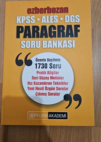 Ezberbozan KPSS ALES DGS Paragraf Soru Bankası