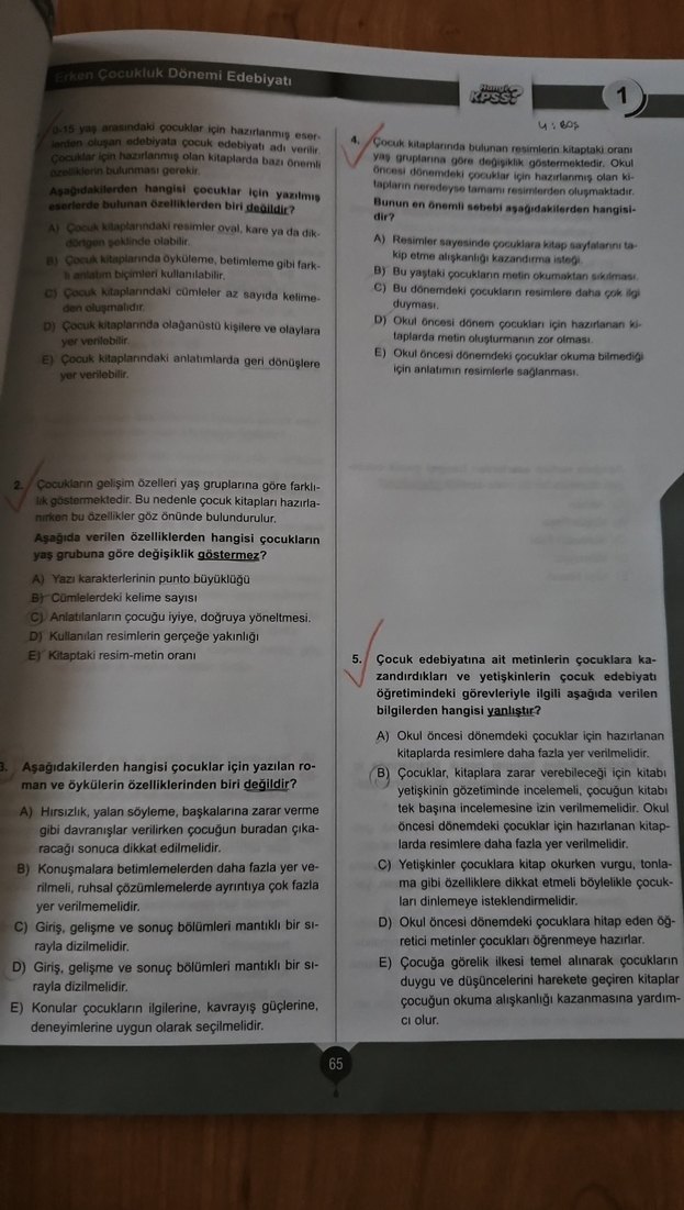 2023 ÖABT Okul Öncesi Öğretmenliği Soru Bankası İbrahim İşkar - Görsel 5