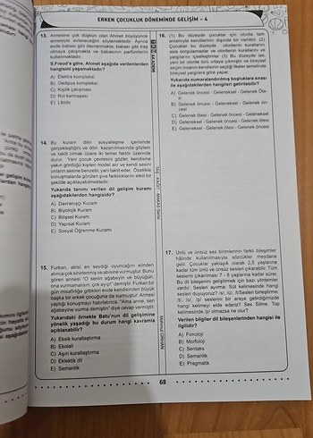 Okul Öncesi Öğretmenliği Çözümlü Soru Bankası - Görsel 8