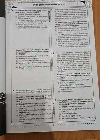 Okul Öncesi Öğretmenliği Çözümlü Soru Bankası - Görsel 5