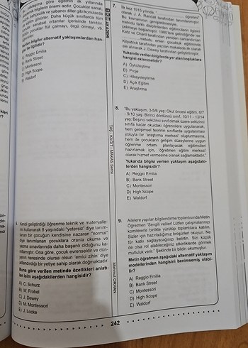 Okul Öncesi Öğretmenliği Çözümlü Soru Bankası - Görsel 11