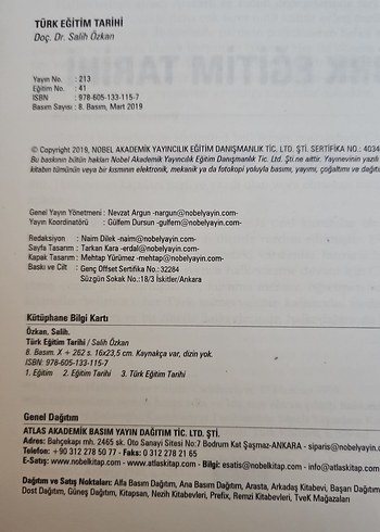 Türk Eğitim Tarihi - Doç. Dr. Salih Özkan - Görsel 2