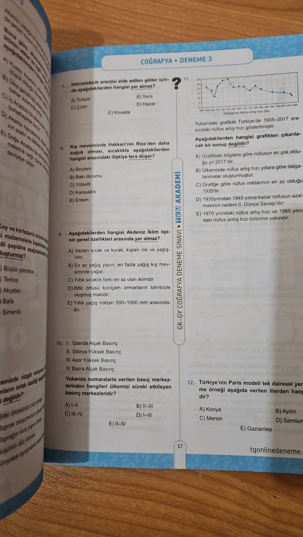 Coğrafya Ags Çözümlü Deneme - Görsel 5