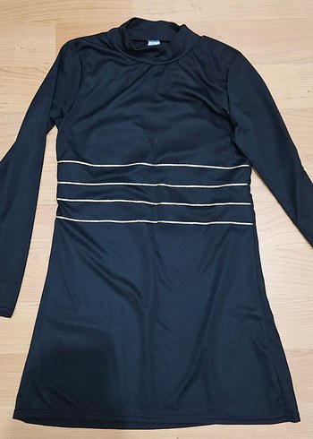 Siyah Uzun Kollu Kadın Mayo - Görsel 2