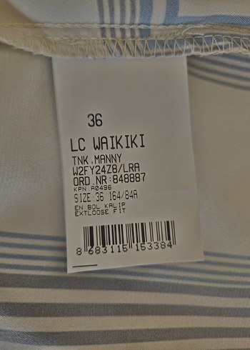 Düğmeli Çizgili Kadın Gömlek - Görsel 4