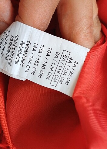 6 yaş pelus narciçegi kürklü kız çocuk ceket - Görsel 5