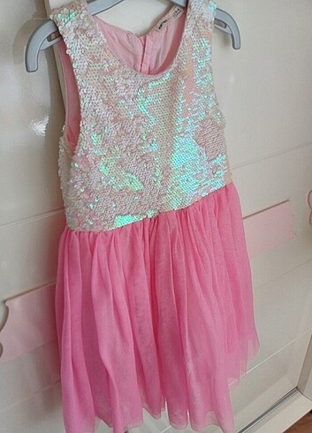 Payetli pembe tütü abiye elbise - Görsel 7