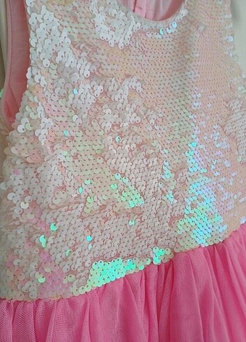 Payetli pembe tütü abiye elbise - Görsel 8