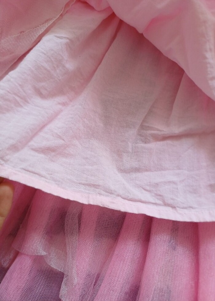 Payetli pembe tütü abiye elbise - Görsel 2