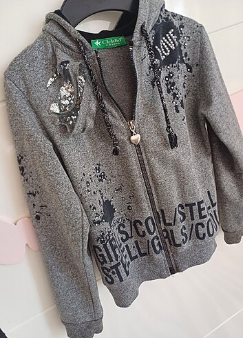 4-5 yaş cichlid kız çocuk sweatshirt  - Görsel 8