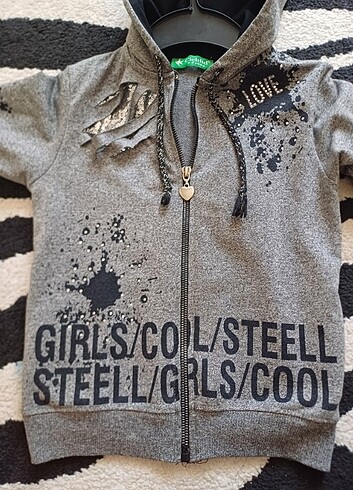 4-5 yaş cichlid kız çocuk sweatshirt  - Görsel 10