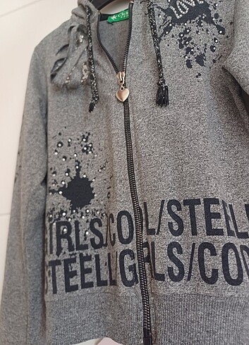 4-5 yaş cichlid kız çocuk sweatshirt  - Görsel 11