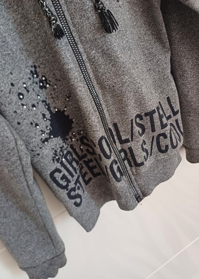 4-5 yaş cichlid kız çocuk sweatshirt  - Görsel 4