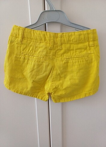 5-6 yaş sarı kız çocuk koton şort  - Görsel 5