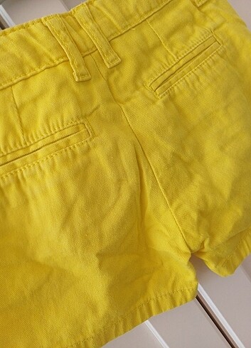 5-6 yaş sarı kız çocuk koton şort  - Görsel 6