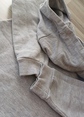 Gri kız çocuk Uzun Kollu mango Sweatshirt Elbise - Görsel 9