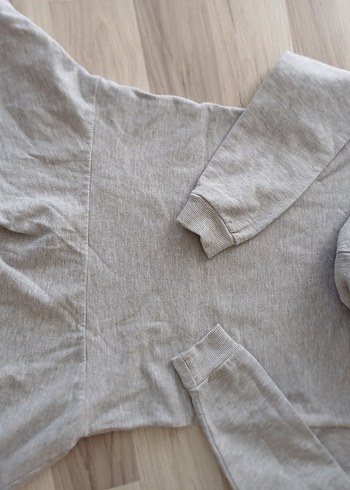 Gri kız çocuk Uzun Kollu mango Sweatshirt Elbise - Görsel 12