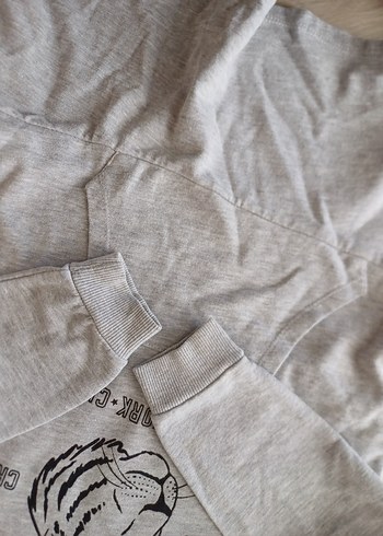 Gri kız çocuk Uzun Kollu mango Sweatshirt Elbise - Görsel 11