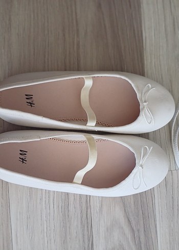 Kız Çocuk Beyaz Fiyonklu Babet Ayakkabı - Görsel 12