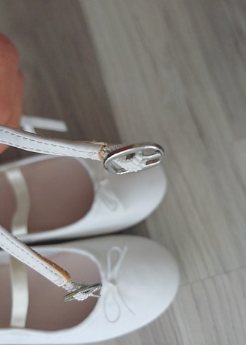 Kız Çocuk Beyaz Fiyonklu Babet Ayakkabı - Görsel 11