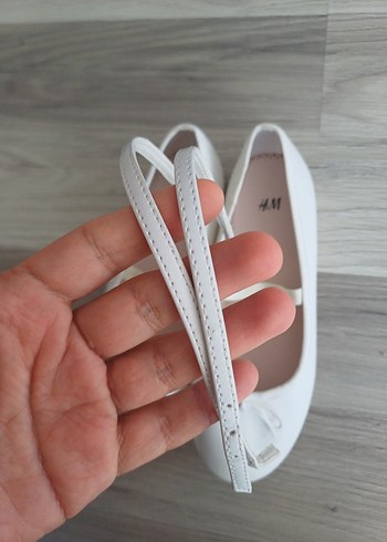 Kız Çocuk Beyaz Fiyonklu Babet Ayakkabı - Görsel 8