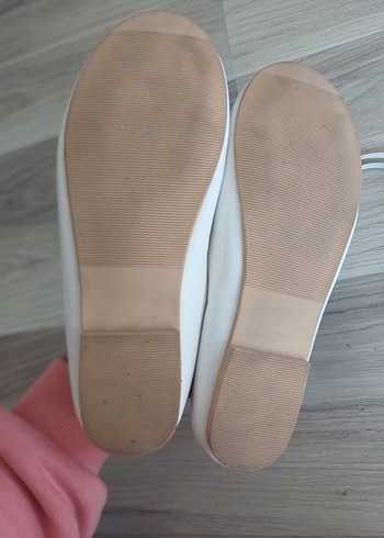 Kız Çocuk Beyaz Fiyonklu Babet Ayakkabı - Görsel 6