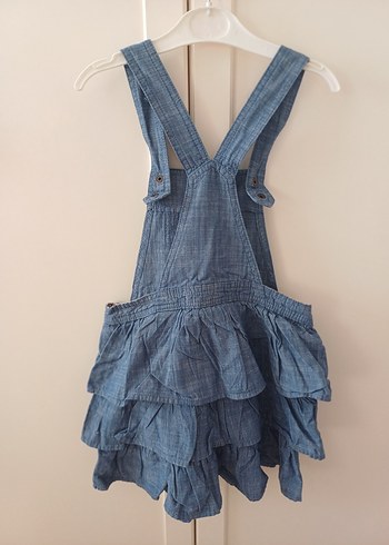 Kız Çocuk Kot Kumaş Fırfırlı Elbise H&M - Görsel 2