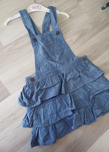 Kız Çocuk Kot Kumaş Fırfırlı Elbise H&M - Görsel 11